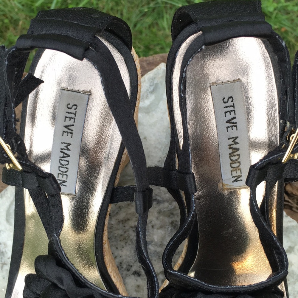 Wedges Steve Madden Satin strap wedges cruise summer - Picture 7 of 7